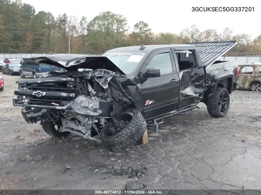 2016 Chevrolet Silverado 1500 2Lz VIN: 3GCUKSEC5GG337201 Lot: 40774012