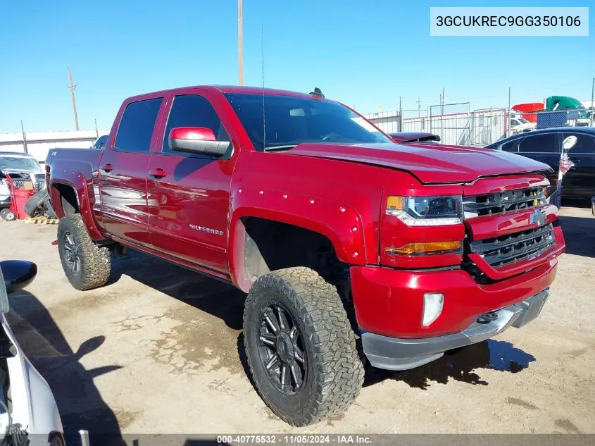 2016 Chevrolet Silverado 1500 2Lt VIN: 3GCUKREC9GG350106 Lot: 40775532