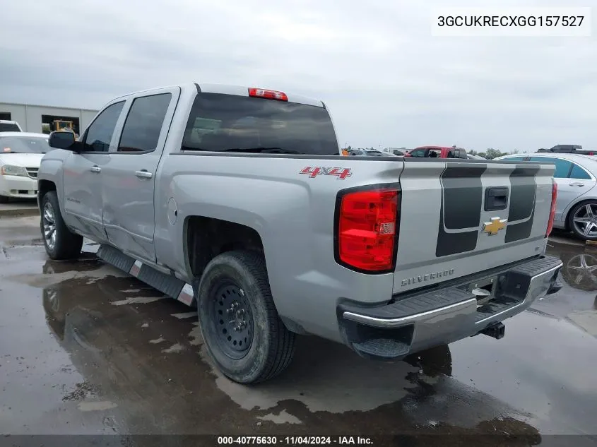 2016 Chevrolet Silverado 1500 1Lt VIN: 3GCUKRECXGG157527 Lot: 40775630