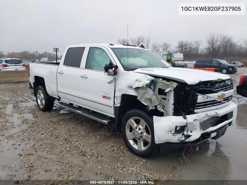 2016 Chevrolet Silverado 2500Hd Ltz VIN: 1GC1KWE82GF237905 Lot: 40783927