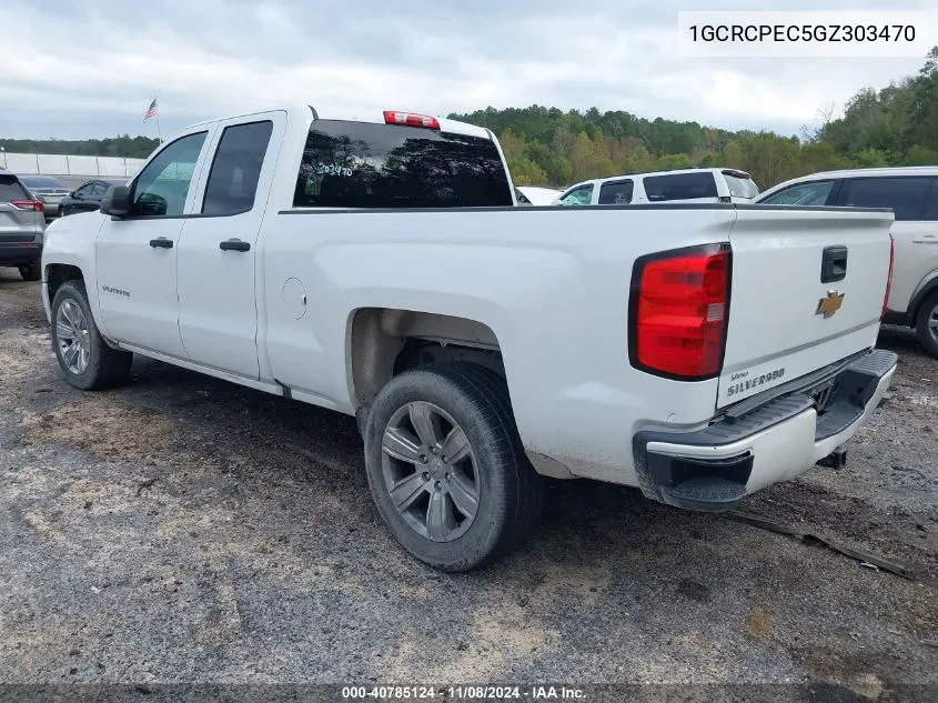 2016 Chevrolet Silverado 1500 Custom VIN: 1GCRCPEC5GZ303470 Lot: 40785124