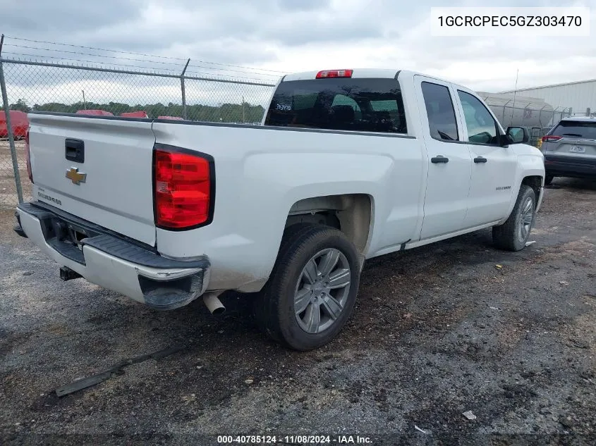 2016 Chevrolet Silverado 1500 Custom VIN: 1GCRCPEC5GZ303470 Lot: 40785124