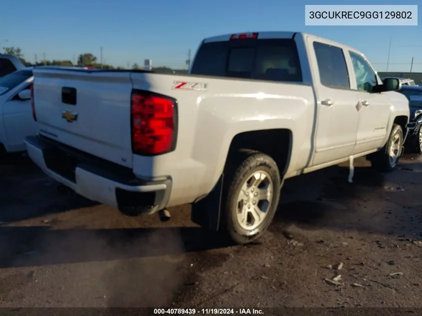 3GCUKREC9GG129802 2016 Chevrolet Silverado 1500 2Lt