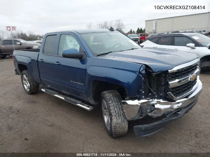 2016 Chevrolet Silverado K1500 Lt VIN: 1GCVKRECXGZ108414 Lot: 40821715