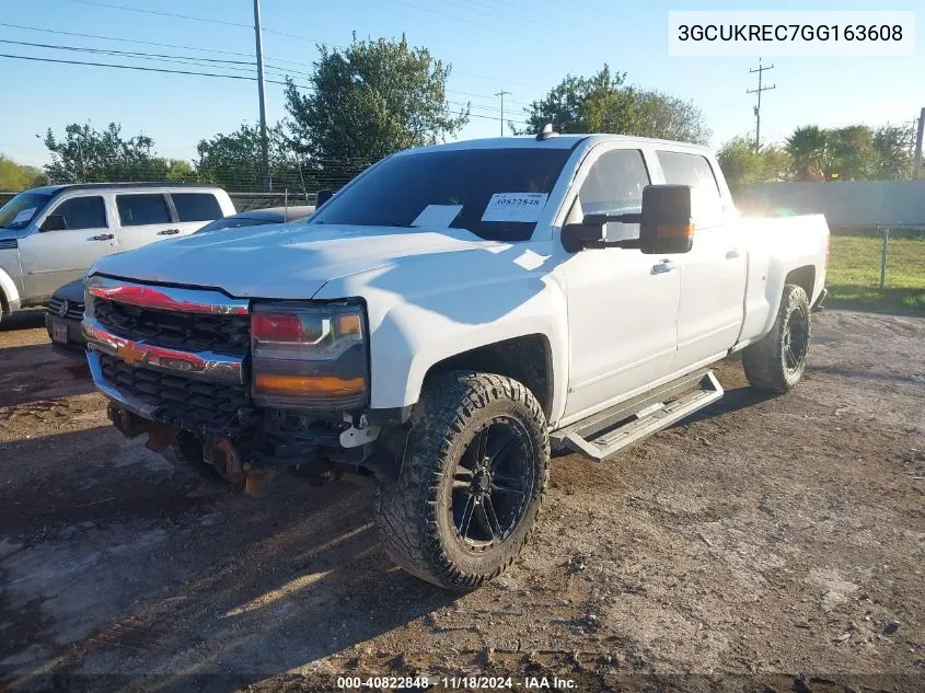 2016 Chevrolet Silverado 1500 1Lt VIN: 3GCUKREC7GG163608 Lot: 40822848