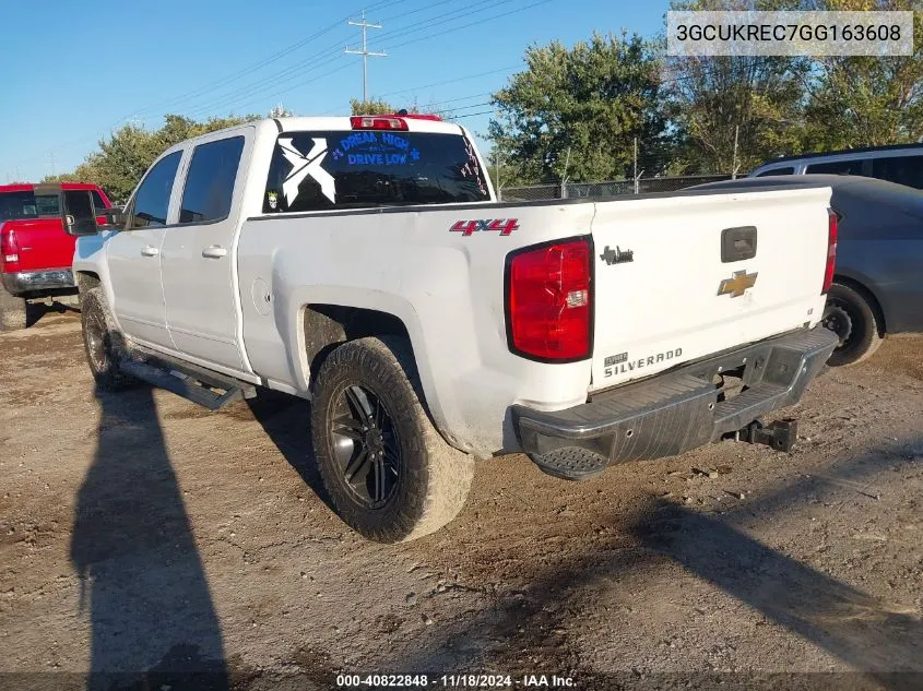 2016 Chevrolet Silverado 1500 1Lt VIN: 3GCUKREC7GG163608 Lot: 40822848