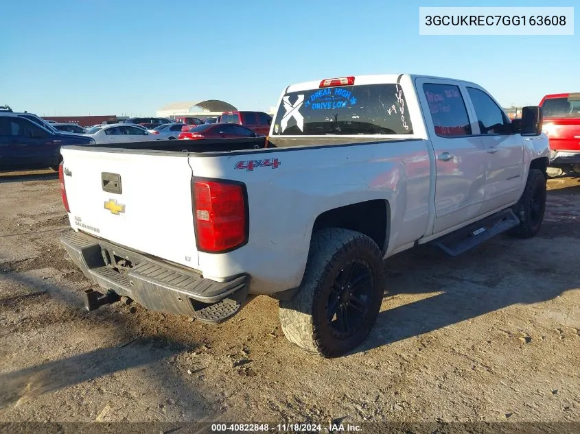 2016 Chevrolet Silverado 1500 1Lt VIN: 3GCUKREC7GG163608 Lot: 40822848