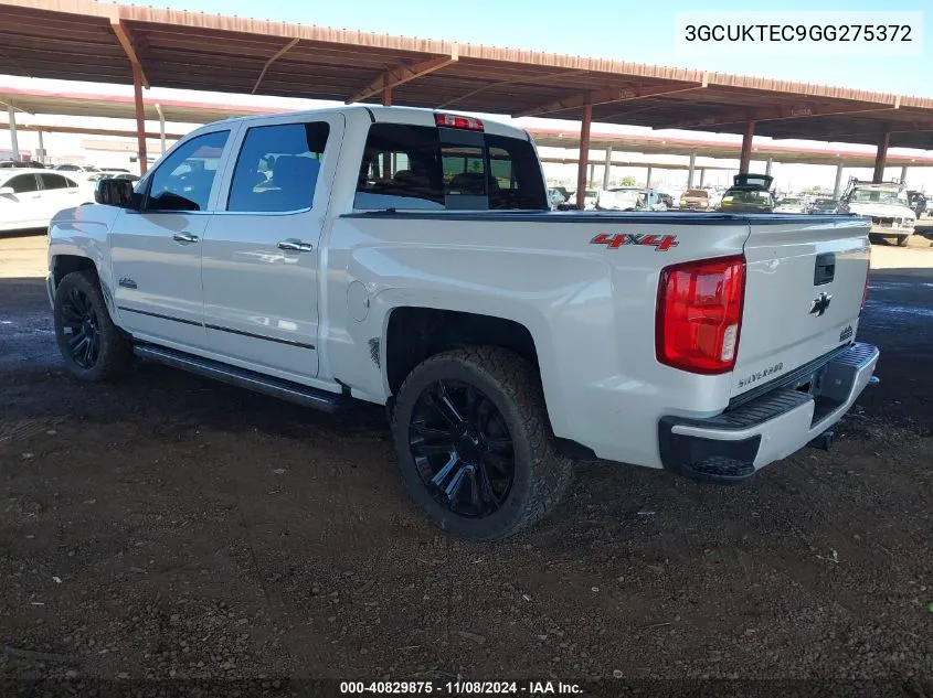 2016 Chevrolet Silverado 1500 High Country VIN: 3GCUKTEC9GG275372 Lot: 40829875