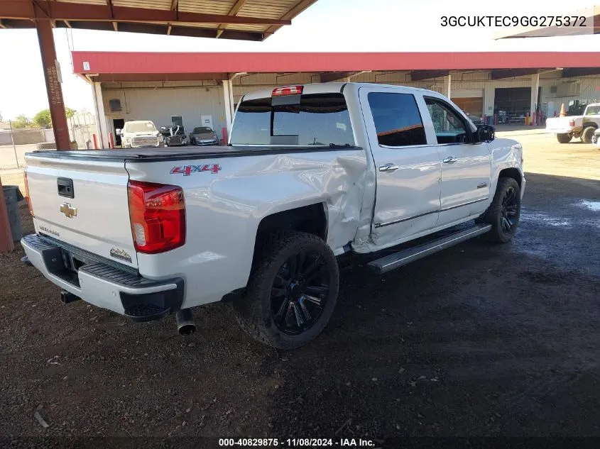 2016 Chevrolet Silverado 1500 High Country VIN: 3GCUKTEC9GG275372 Lot: 40829875