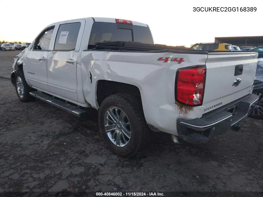 2016 Chevrolet Silverado 1500 1Lt VIN: 3GCUKREC2GG168389 Lot: 40846002