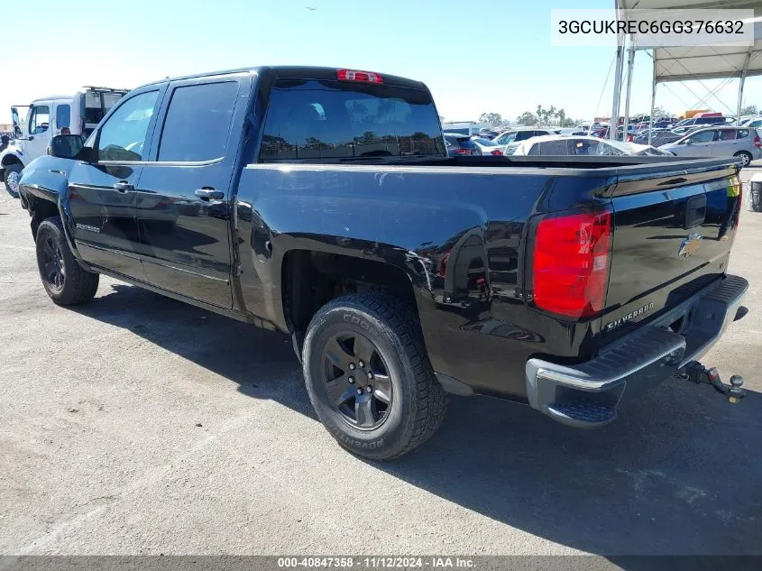 2016 Chevrolet Silverado 1500 1Lt VIN: 3GCUKREC6GG376632 Lot: 40847358