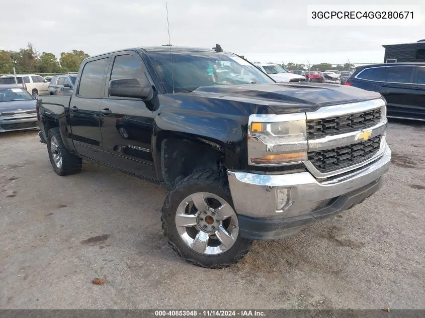 2016 Chevrolet Silverado 1500 1Lt VIN: 3GCPCREC4GG280671 Lot: 40853048