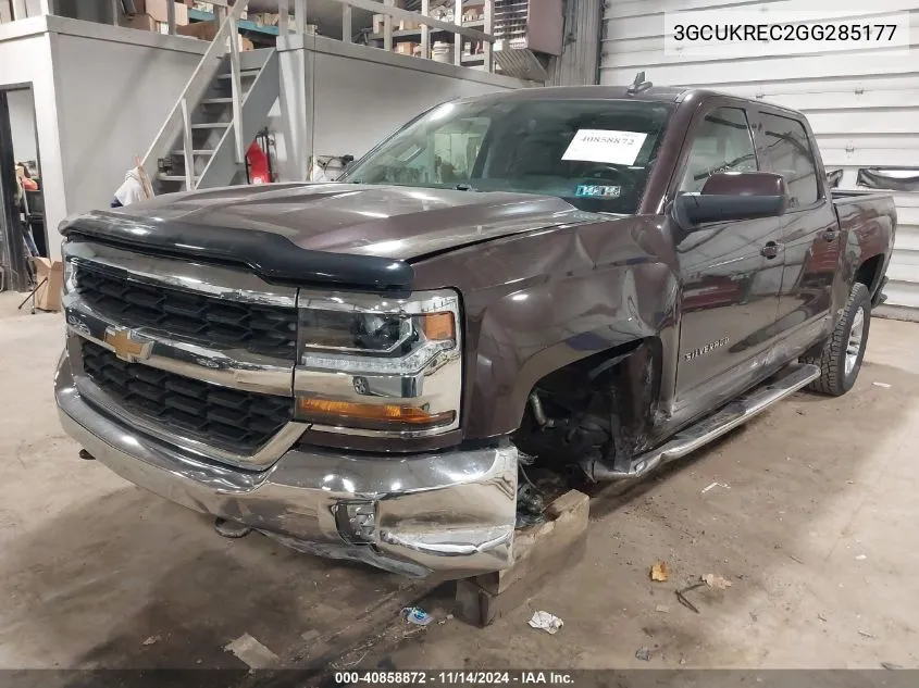 2016 Chevrolet Silverado 1500 1Lt VIN: 3GCUKREC2GG285177 Lot: 40858872