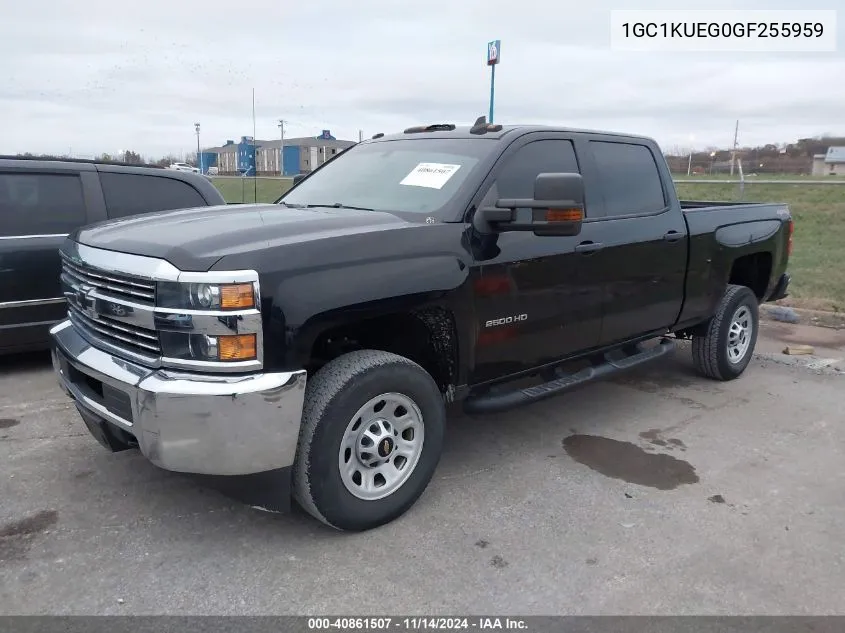 2016 Chevrolet Silverado 2500Hd Wt VIN: 1GC1KUEG0GF255959 Lot: 40861507