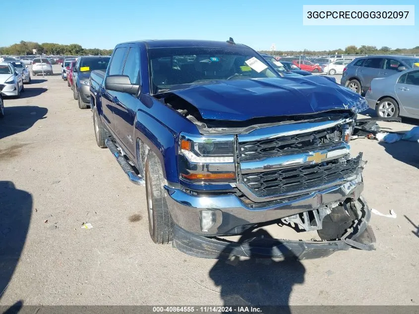 2016 Chevrolet Silverado 1500 1Lt VIN: 3GCPCREC0GG302097 Lot: 40864555