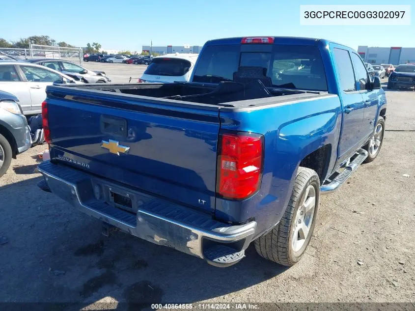 2016 Chevrolet Silverado 1500 1Lt VIN: 3GCPCREC0GG302097 Lot: 40864555