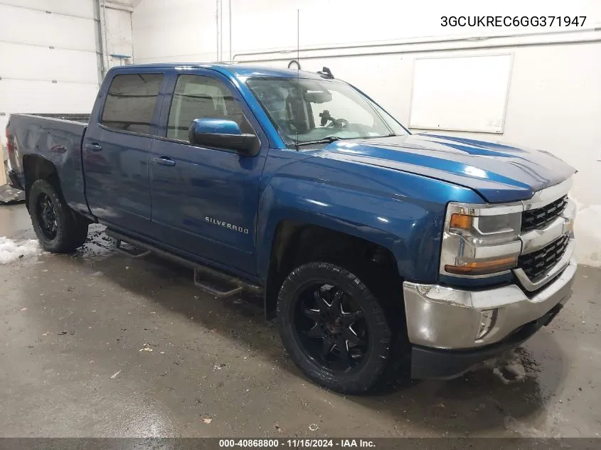 2016 Chevrolet Silverado 1500 1Lt VIN: 3GCUKREC6GG371947 Lot: 40868800