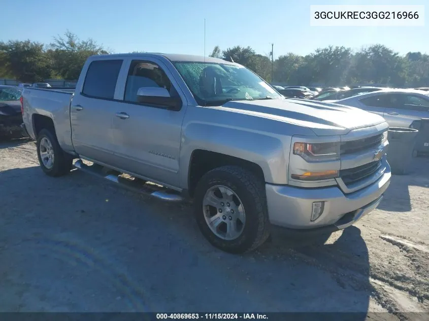 2016 Chevrolet Silverado 1500 2Lt VIN: 3GCUKREC3GG216966 Lot: 40869653