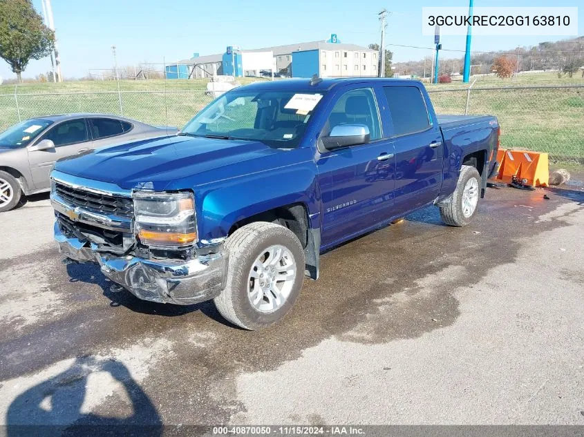 2016 Chevrolet Silverado 1500 1Lt VIN: 3GCUKREC2GG163810 Lot: 40870050