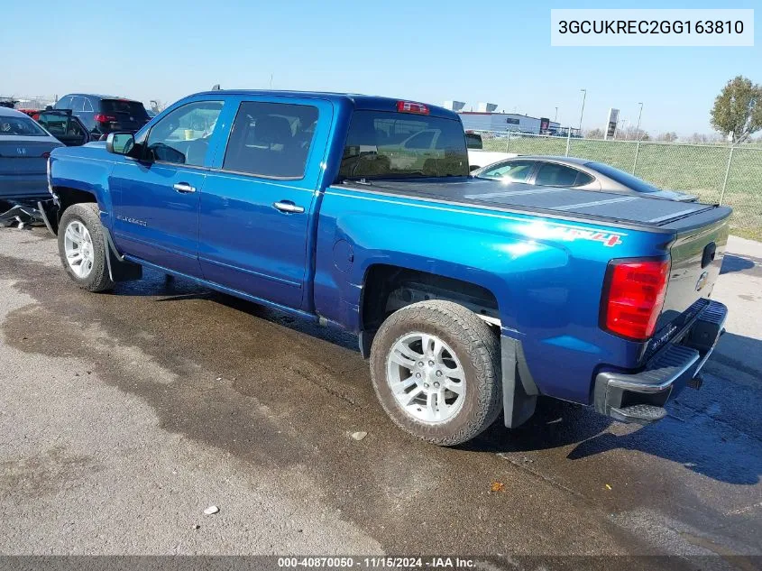 2016 Chevrolet Silverado 1500 1Lt VIN: 3GCUKREC2GG163810 Lot: 40870050