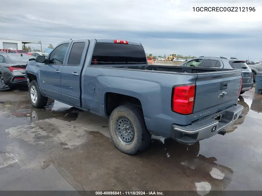 2016 Chevrolet Silverado 1500 1Lt VIN: 1GCRCREC0GZ212196 Lot: 40895841