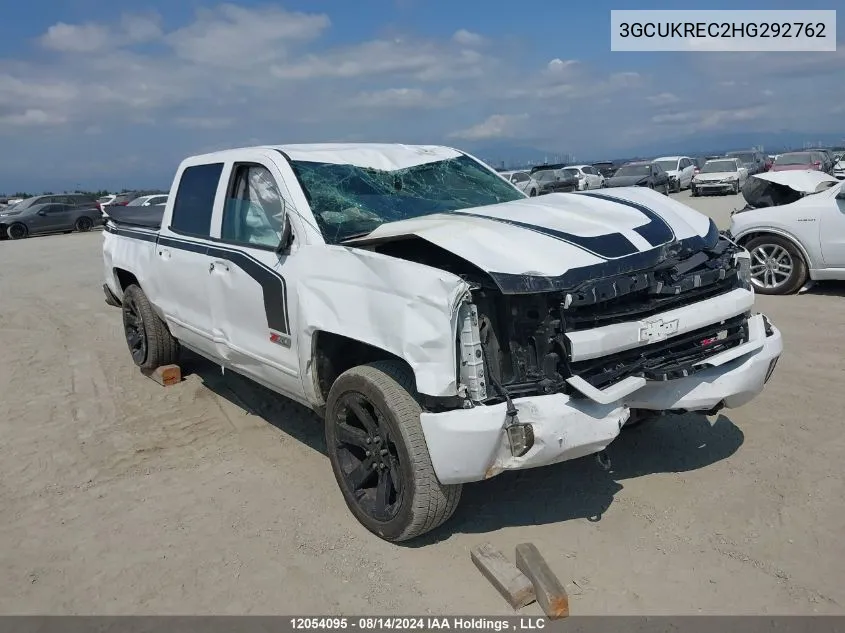 2017 Chevrolet Silverado K1500 Lt VIN: 3GCUKREC2HG292762 Lot: 12054095