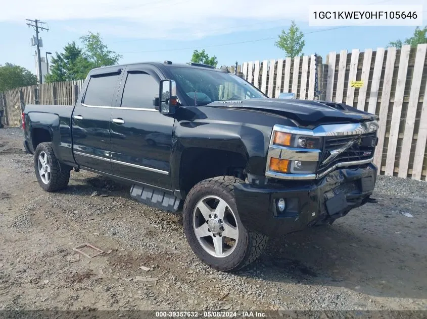 2017 Chevrolet Silverado 2500Hd Ltz VIN: 1GC1KWEY0HF105646 Lot: 39357632