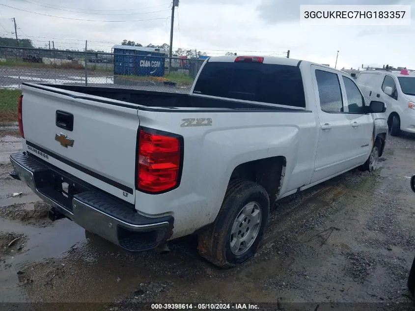 2017 Chevrolet Silverado 1500 1Lt VIN: 3GCUKREC7HG183357 Lot: 39398614