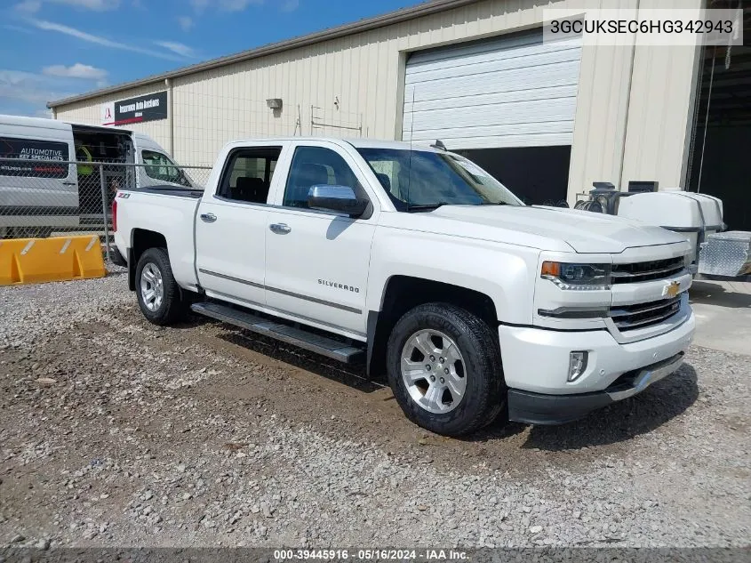 2017 Chevrolet Silverado 1500 2Lz VIN: 3GCUKSEC6HG342943 Lot: 39445916