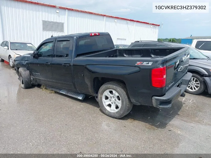 2017 Chevrolet Silverado 1500 2Lt VIN: 1GCVKREC3HZ379302 Lot: 39504250