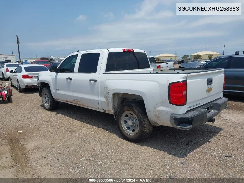 3GCUKNECXHG258383 2017 Chevrolet Silverado 1500 Wt