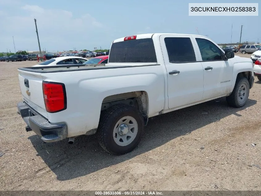 3GCUKNECXHG258383 2017 Chevrolet Silverado 1500 Wt