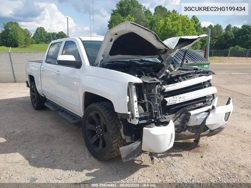 2017 Chevrolet Silverado 1500 2Lt VIN: 3GCUKREC2HG199434 Lot: 39534493