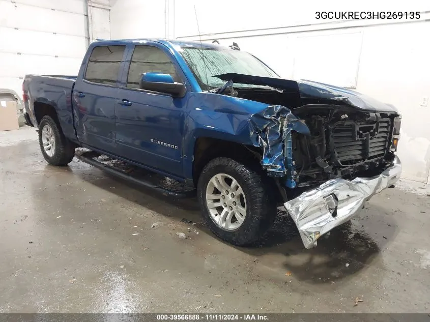 2017 Chevrolet Silverado 1500 1Lt VIN: 3GCUKREC3HG269135 Lot: 39566888