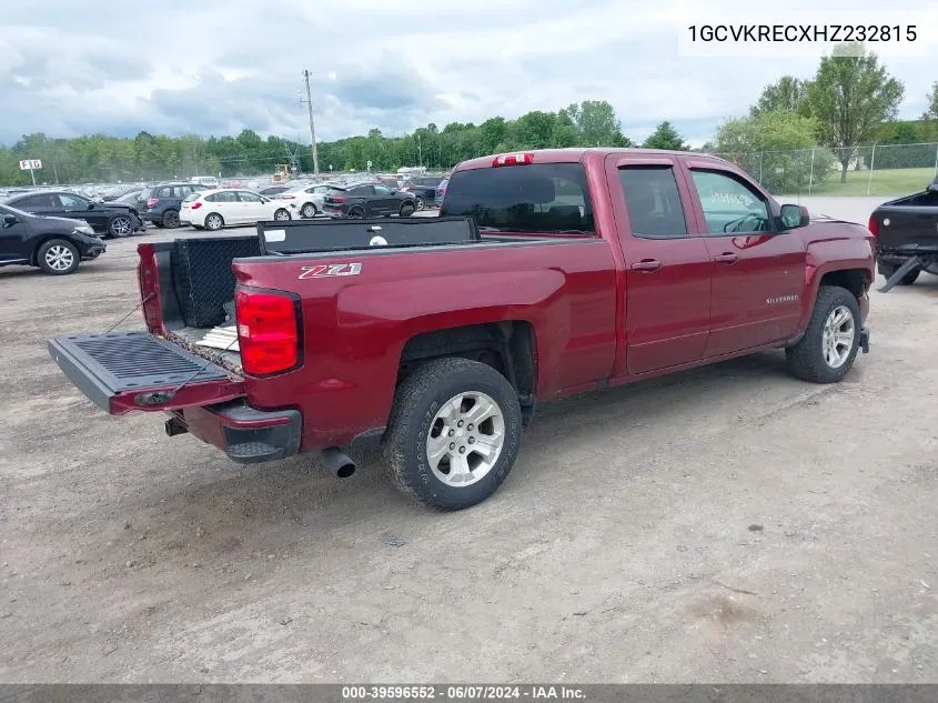 2017 Chevrolet Silverado 1500 2Lt VIN: 1GCVKRECXHZ232815 Lot: 39596552