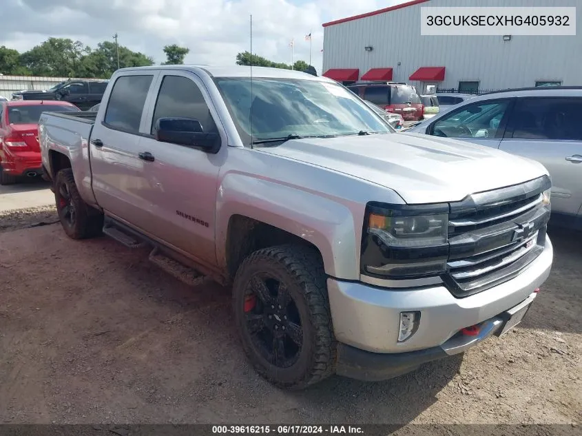 3GCUKSECXHG405932 2017 Chevrolet Silverado 1500 2Lz