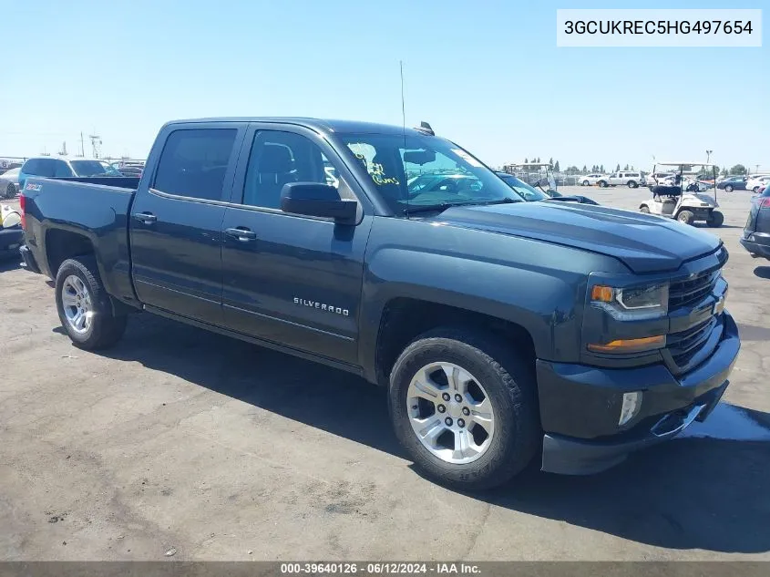 2017 Chevrolet Silverado 1500 2Lt VIN: 3GCUKREC5HG497654 Lot: 39640126