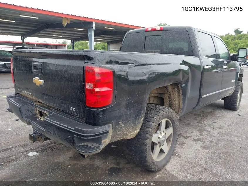 2017 Chevrolet Silverado 2500Hd Ltz VIN: 1GC1KWEG3HF113795 Lot: 39664593