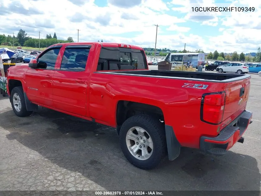 1GCUKRECXHF109349 2017 Chevrolet Silverado 1500 2Lt