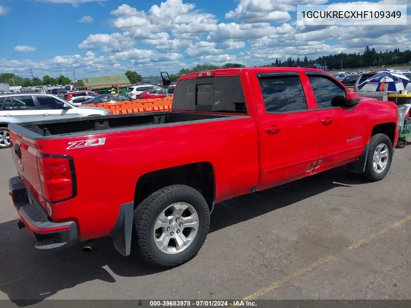 2017 Chevrolet Silverado 1500 2Lt VIN: 1GCUKRECXHF109349 Lot: 39683978