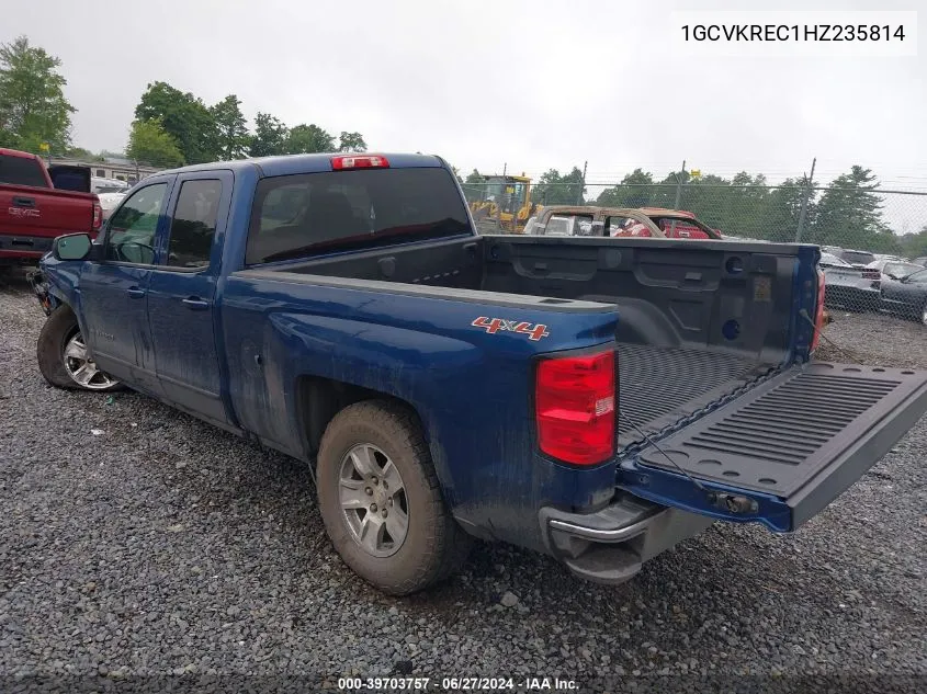 2017 Chevrolet Silverado 1500 1Lt VIN: 1GCVKREC1HZ235814 Lot: 39703757