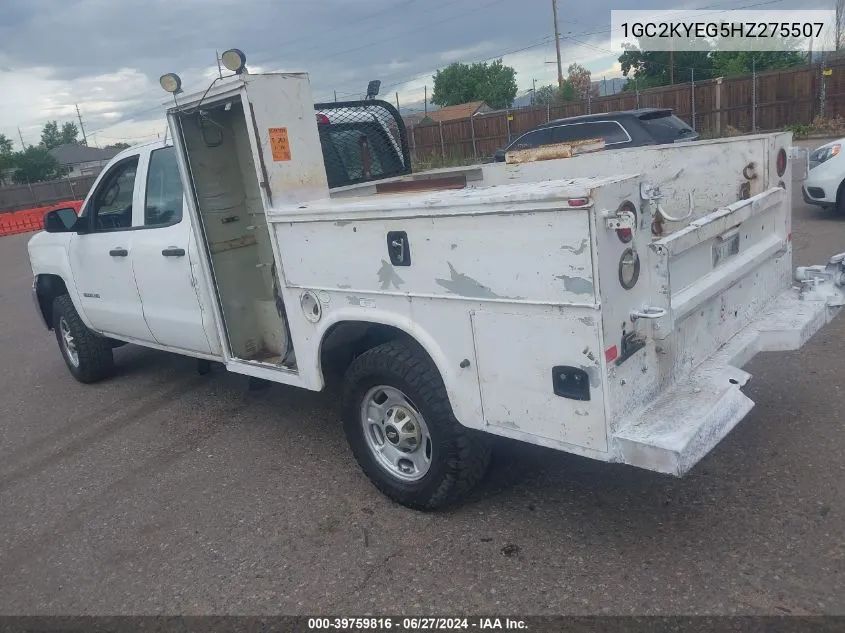 2017 Chevrolet Silverado 3500Hd Wt VIN: 1GC2KYEG5HZ275507 Lot: 39759816