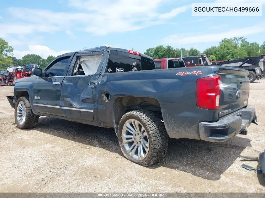 2017 Chevrolet Silverado 1500 High Country VIN: 3GCUKTEC4HG499666 Lot: 39766989