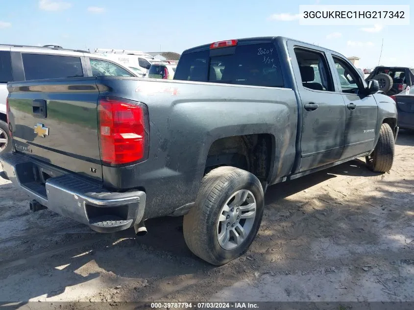 3GCUKREC1HG217342 2017 Chevrolet Silverado 1500 1Lt