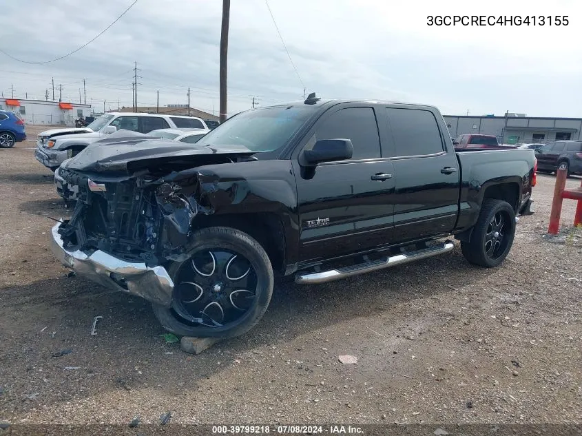 2017 Chevrolet Silverado 1500 1Lt VIN: 3GCPCREC4HG413155 Lot: 39799218