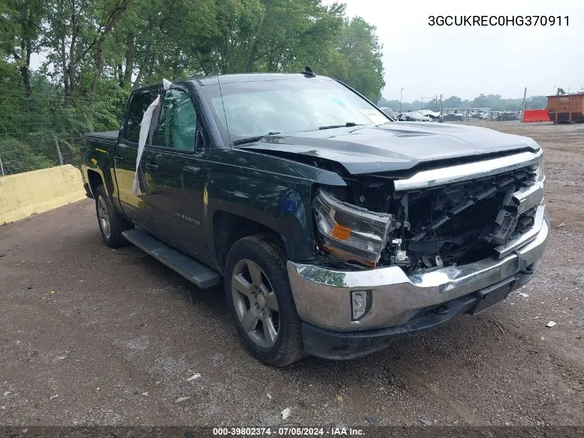 2017 Chevrolet Silverado 1500 1Lt VIN: 3GCUKREC0HG370911 Lot: 39802374