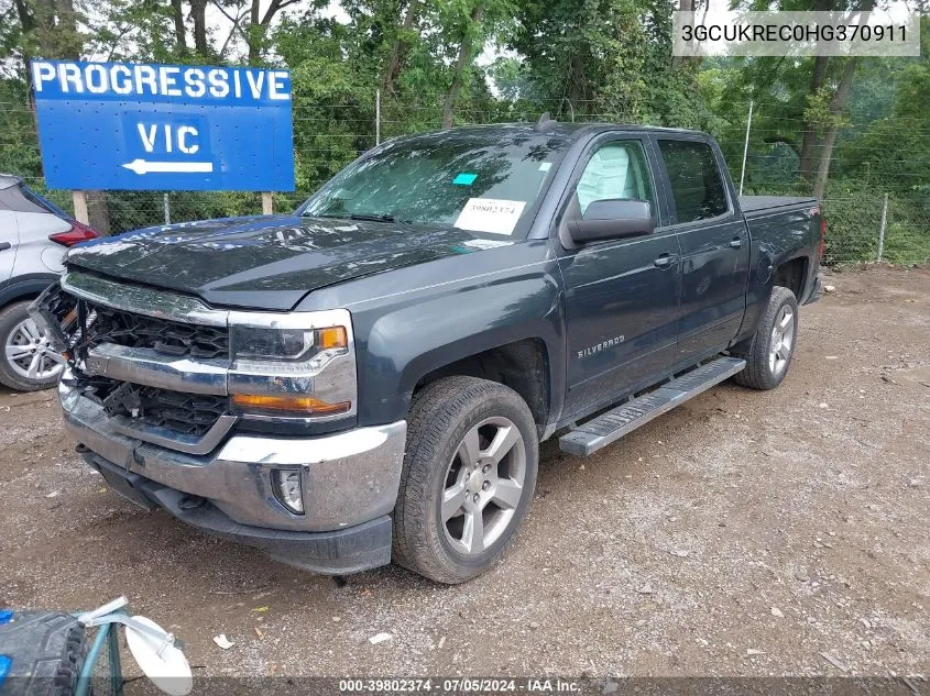 2017 Chevrolet Silverado 1500 1Lt VIN: 3GCUKREC0HG370911 Lot: 39802374