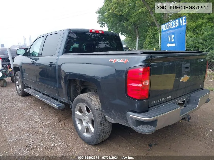 2017 Chevrolet Silverado 1500 1Lt VIN: 3GCUKREC0HG370911 Lot: 39802374