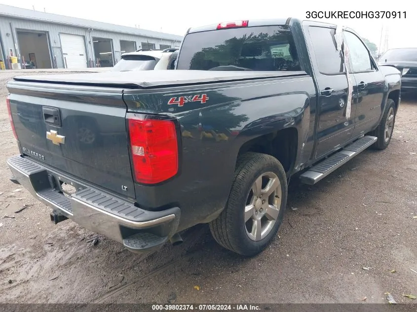 2017 Chevrolet Silverado 1500 1Lt VIN: 3GCUKREC0HG370911 Lot: 39802374