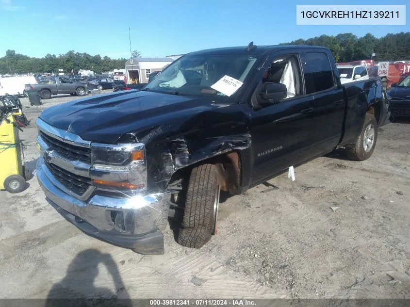 2017 Chevrolet Silverado 1500 1Lt VIN: 1GCVKREH1HZ139211 Lot: 39812341